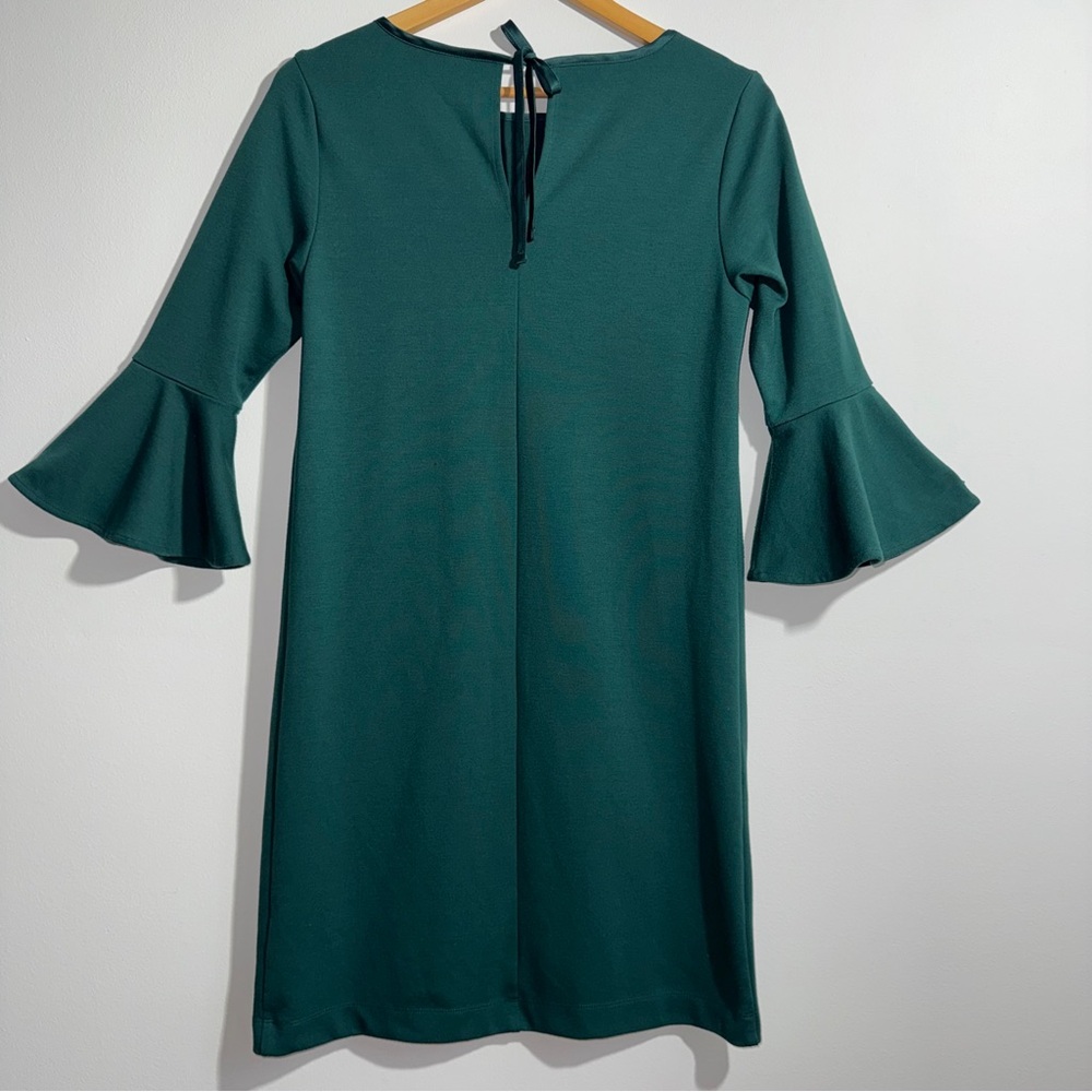a new day Emerald Flare Sleeve Midi Dress Size Small - Picture 2 of 7